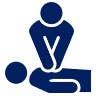 Person performing CPR