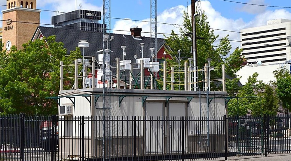 The former Reno3 station (2002-2019), which operated in a City of Reno parking lot on Mill Street near Bertha Miranda's restaurant.